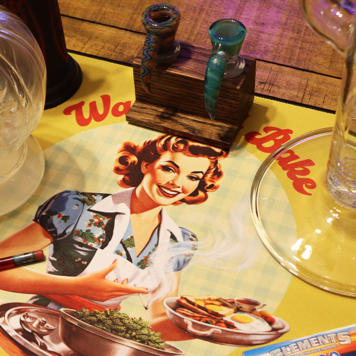 Wake and Bake Desk Mat