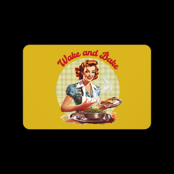 Wake and Bake Desk Mat