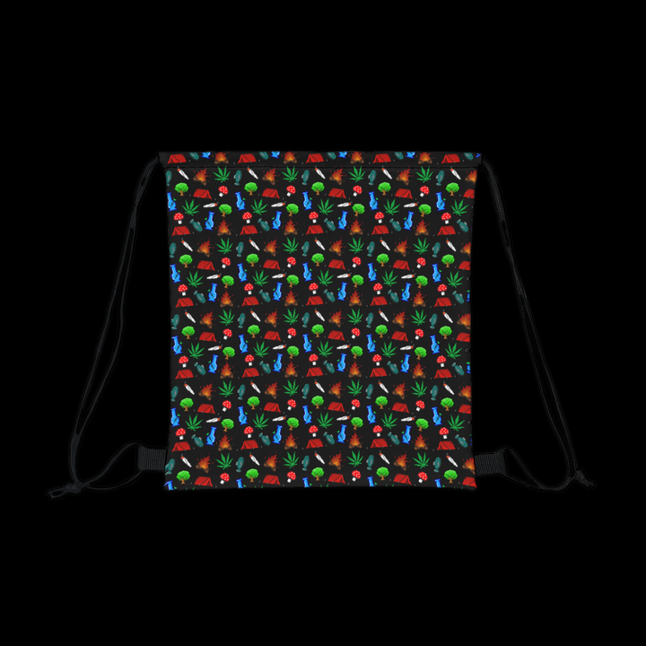 Toking in the Wilderness Outdoor Drawstring Bag