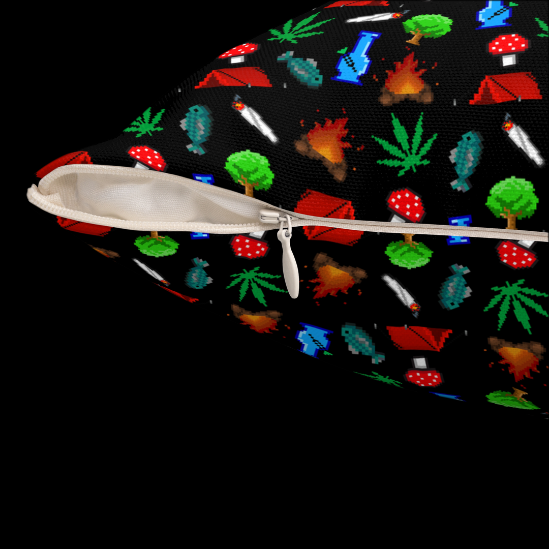 Toking in the Wilderness Square Pillow