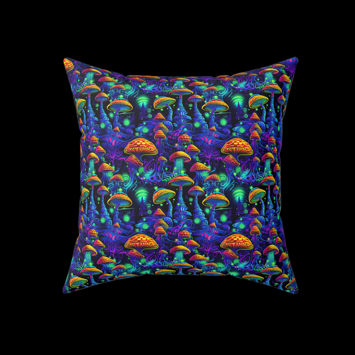 Shroom Fantasia Square Pillow