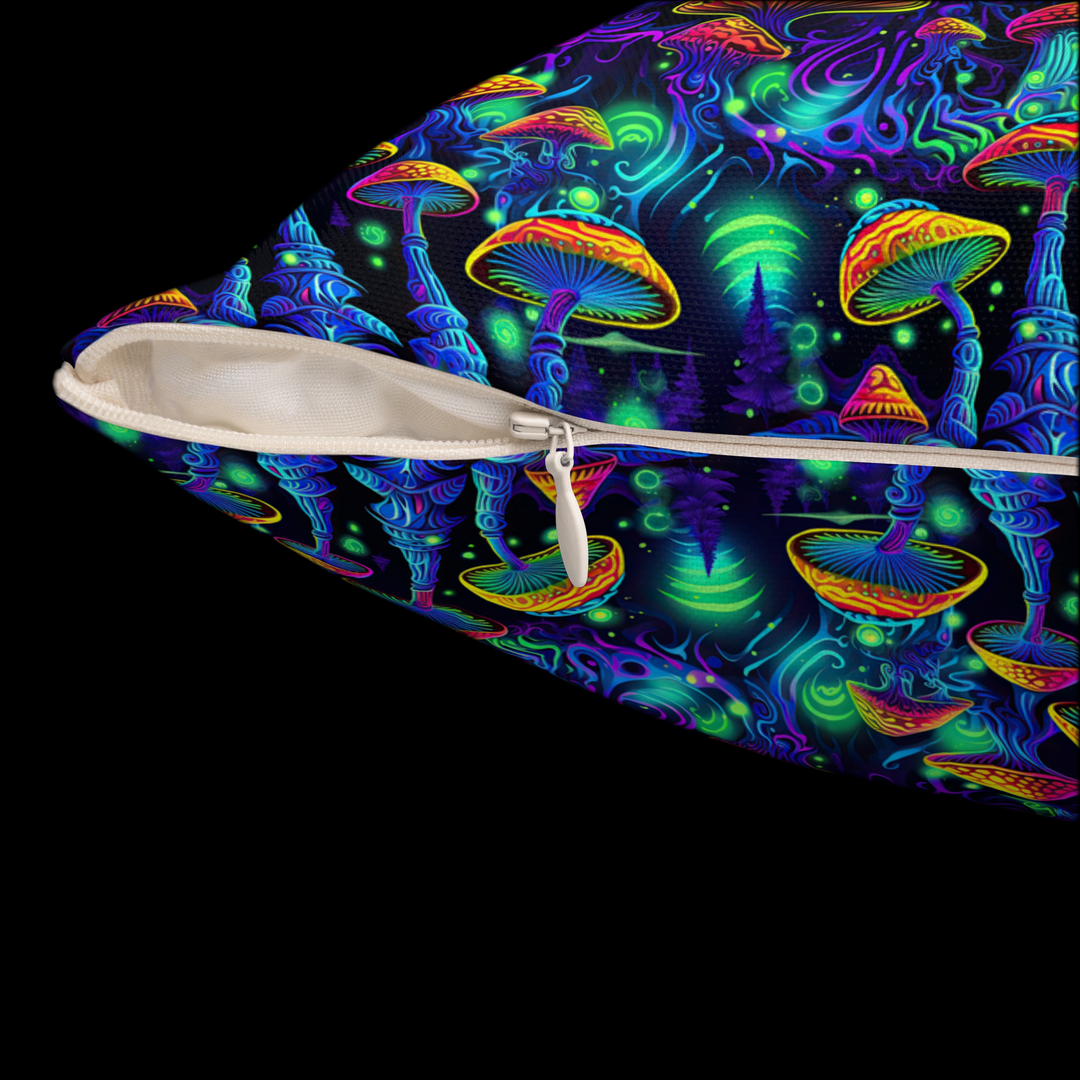 Shroom Fantasia Square Pillow