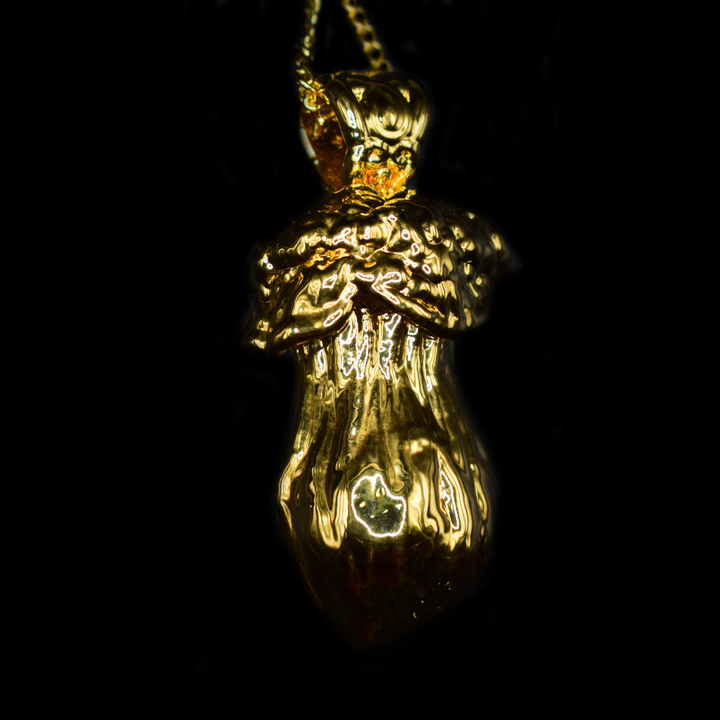 24k Gold Mushroom Pendant #11