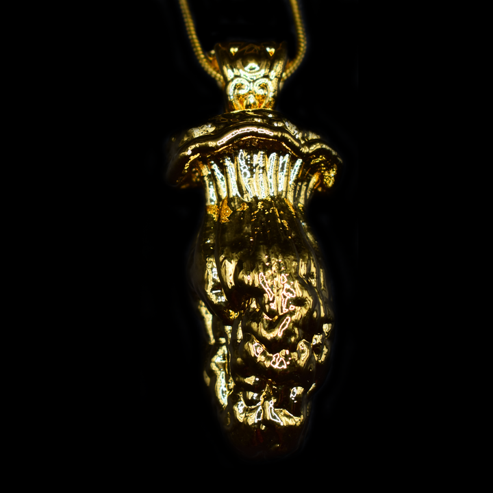 24k Gold Mushroom Pendant #12
