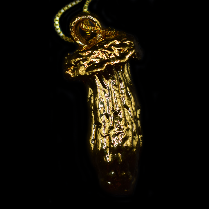 24k Gold Mushroom Pendant #15
