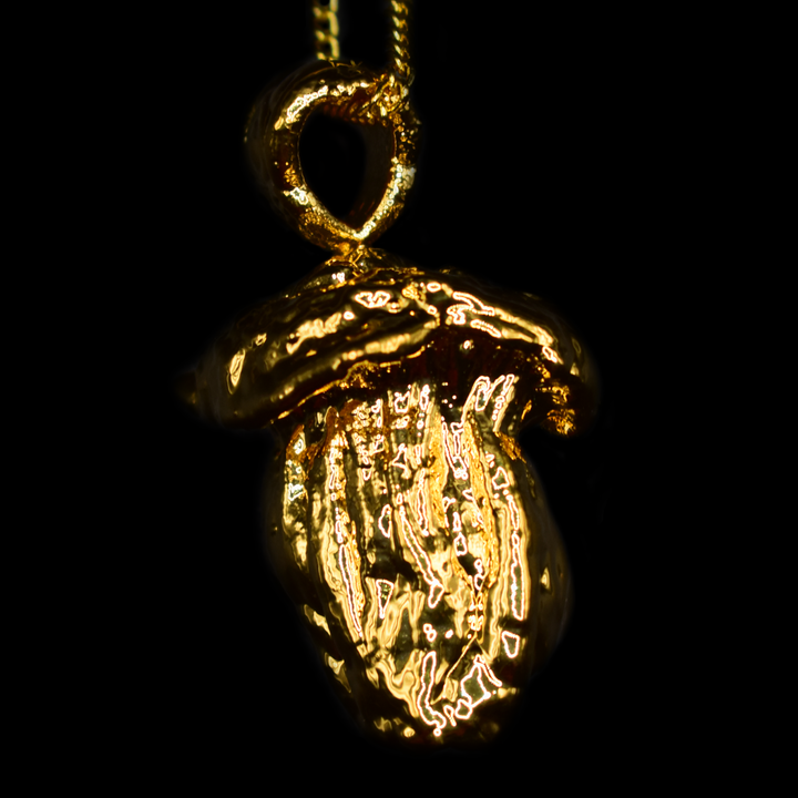 24k Gold Mushroom Pendant #2