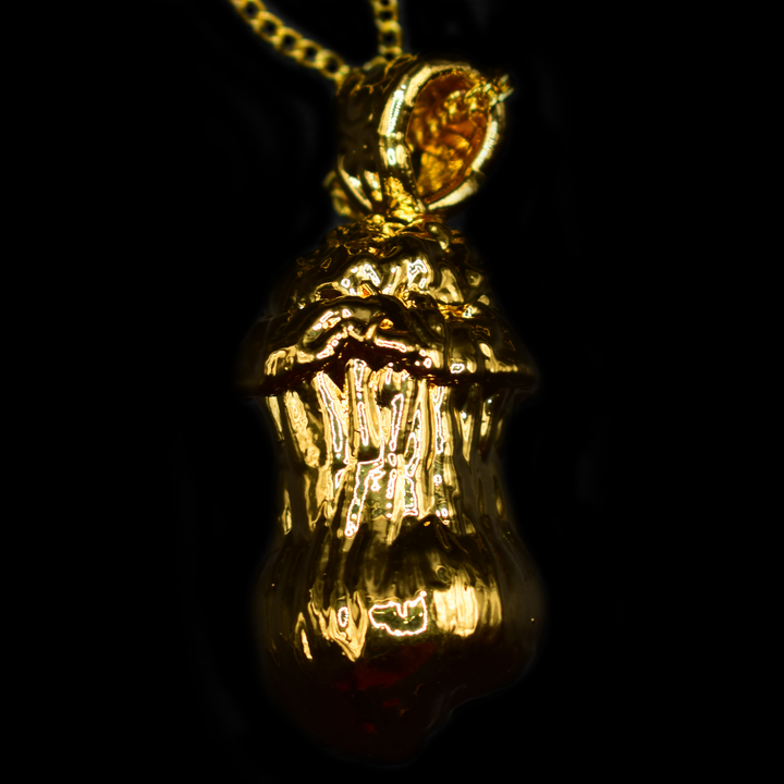 24k Gold Mushroom Pendant #4
