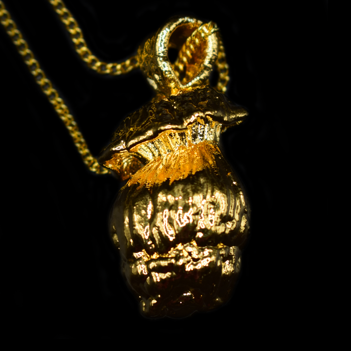 24k Gold Mushroom Pendant #6