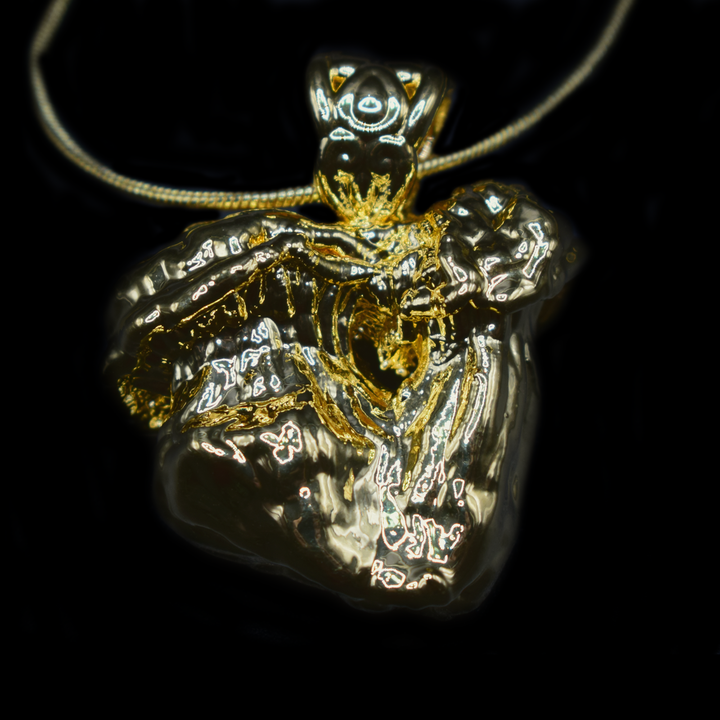 24k Gold Mushroom Pendant #7