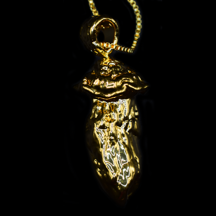 24k Gold Mushroom Pendant #9